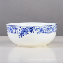 Blue Pattern 7'' porcelain Soup bowls ,Porcelain serving bowls for hotel and restanrant.